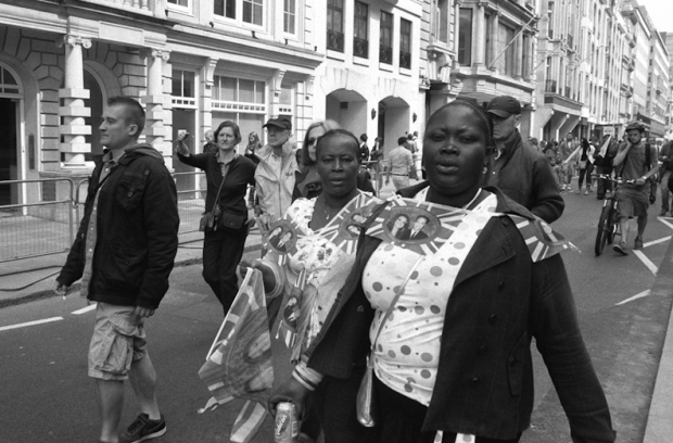 Although looking stern, these women produced a lovely smile a moment later Although looking stern, these women produced a lovely smile a moment later