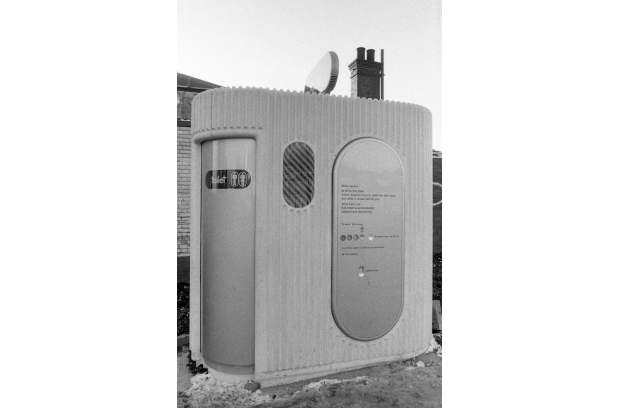 Outside toilet with a coal fire - Watford High Street Station