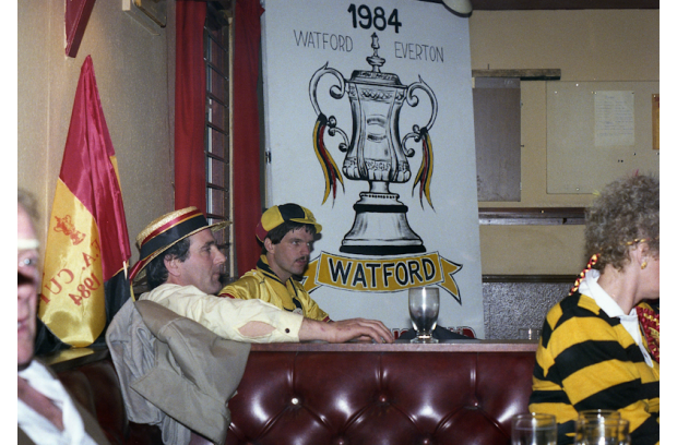 Back at the Watford Football Club's supporters club Back at the Watford Football Club's supporters club