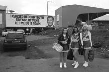 The Sheffield Wednesday FC dancing girls and Gordon Brown